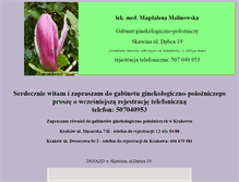 Tablet Screenshot of malinowska.ginekolodzy.eu